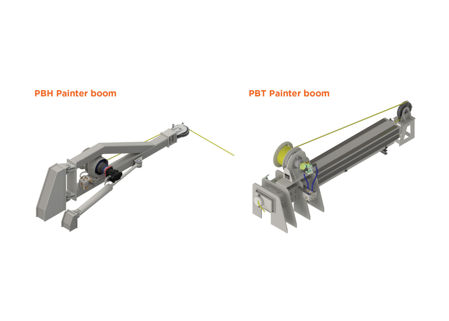 Technical drawing of Painter Boom
